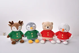 32cm Christmas 4 Animals
